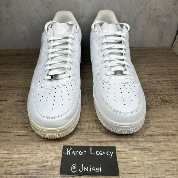 Nike Air Force 1‎ \'07 Low~Mens~White Athletic Lifestyle Shoes Sneakers~Size 14 main image 8